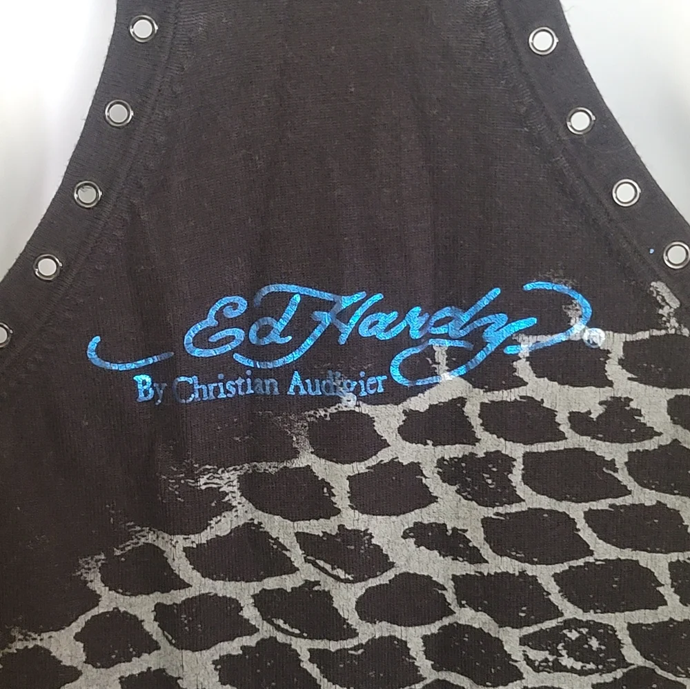 Black Dress with Blue Dragon Design - Picture 6 of 7